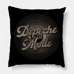 Depeche First Name Retro Tape Pattern Vintage Styles Pillow