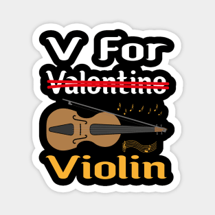 V For Violin Magnet