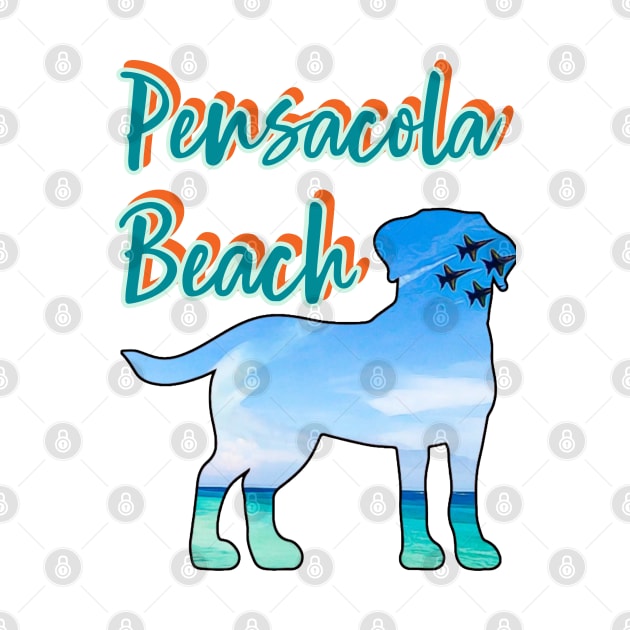 Pensacola Beach Florida Teal by Witty Things Designs