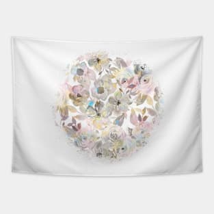 Elegant whimsical grey watercolor roses Tapestry