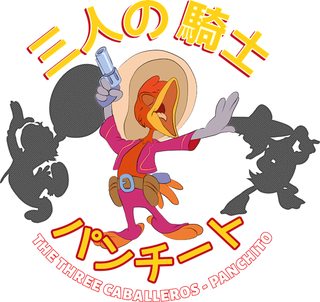 パンチート three caballeros Kids T-Shirt by jimlev