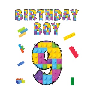 9th Happy Birthday Boy Gift T-Shirt