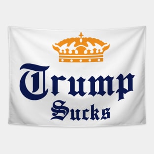 Trump Sucks Corona logomash Tapestry