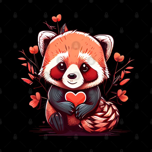 Valentine Red Panda by pako-valor