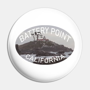 Battery Point Lighthouse Crescent City California Pin