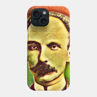 José Martí Snow Portrait | Jose Marti Artwork 14 Phone Case