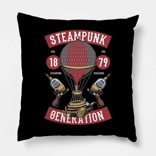 Steampunk Generation Pillow by Rebus28