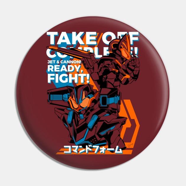 Kamen Rider Geats Command Form Pin by titansshirt