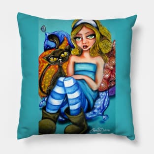 Alice in Ugg Boots Pillow