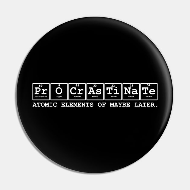 PERIODIC PROCRASTINATION Pin by Piercek25