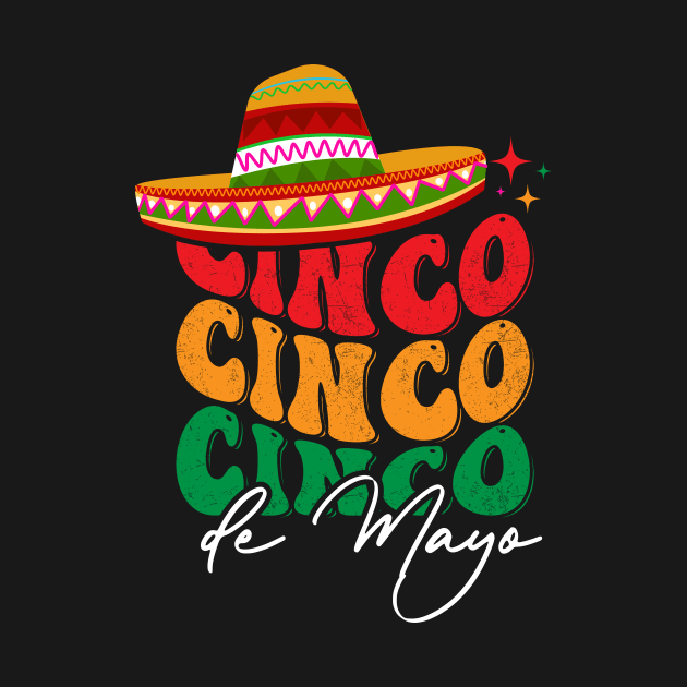 Retro Groovy Cinco de Mayo Fiesta Squad Family Matching by Flow-designs