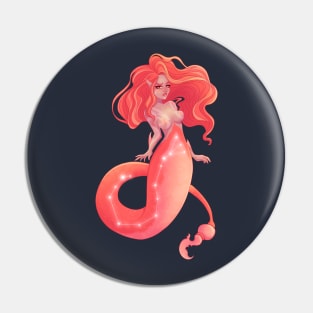 Scorpio Mermaid Pin