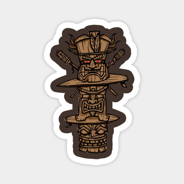 Tiki Time Magnet by wotto