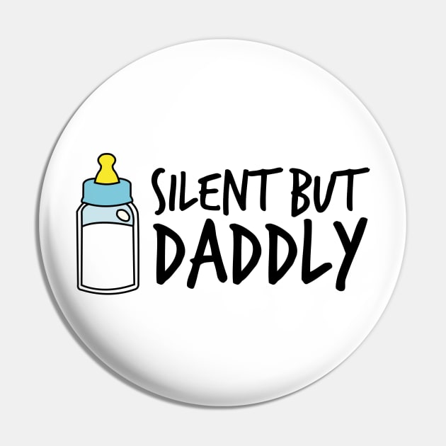 Silent but daddly funny Milk Bottle 02 Pin by HCreatives