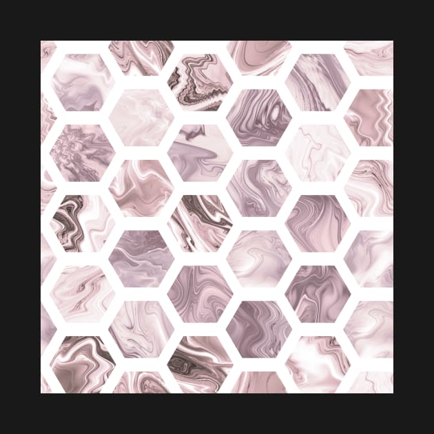 Beige hexagons by krinichnaya