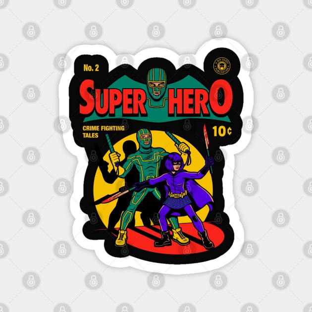 Superhero Comic Magnet by harebrained