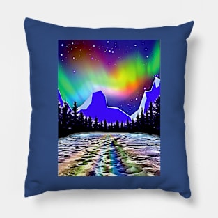 Northern Lights Aurora Pillow