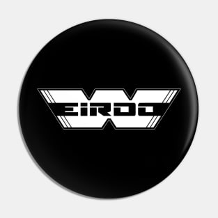 WEIRDO - Logo - White with black lettering Pin