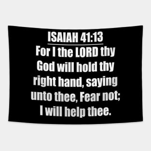 Isaiah 41:13 King James Version (KJV) Tapestry