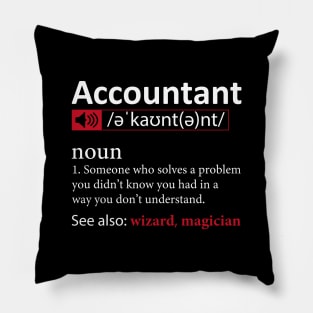 Accountant Definition Pillow