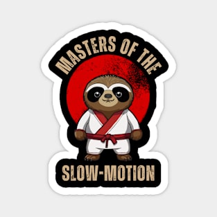 Funny Sloth Karate Master Of The Slow-Motion Magnet