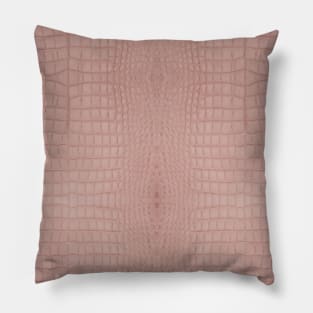 Pink Alligator Skin Pillow