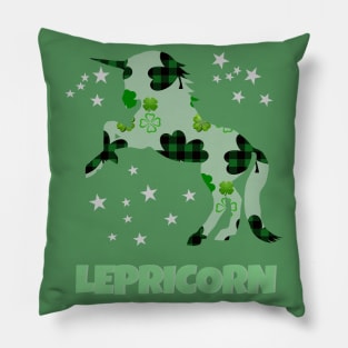 Lepricorn - Irish Unicorn - Saint Patrick's Pillow