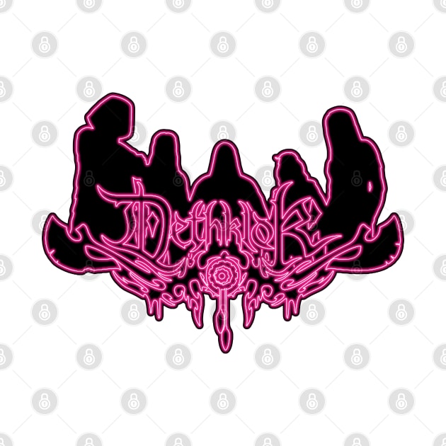 Pink Neon Sign Metalocalypse Logo by gkillerb