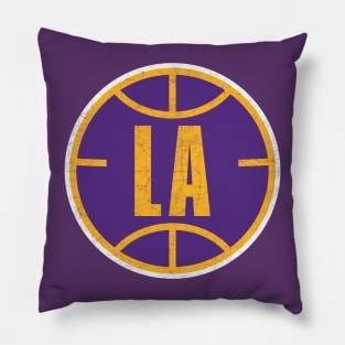 Los Angeles Vintage Basketball Pillow