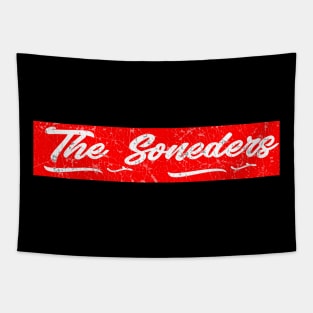 the oneders red vintage Tapestry