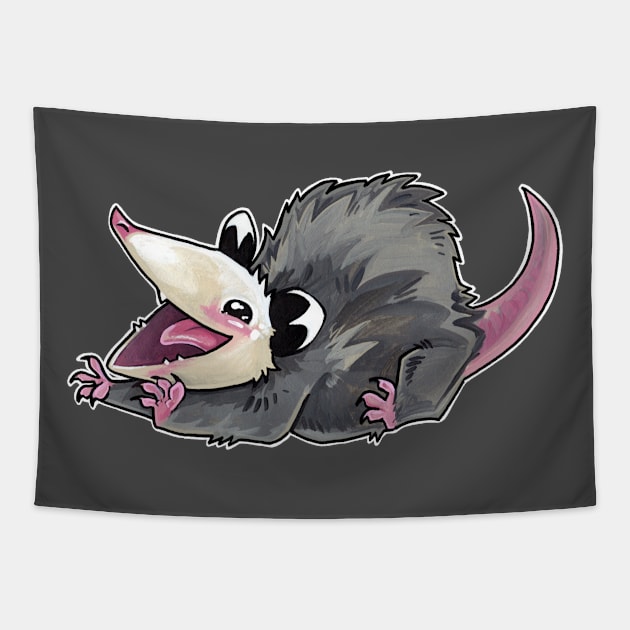 Happy possum Tapestry by BiancaRomanStumpff