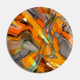 Digital abstract art 1.5 Pin