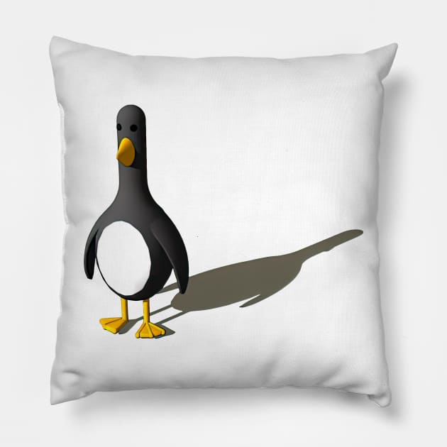 Feathers Mcgraw A Silent, Yet Villainous Penguin Cool Pillow by Ac Vai