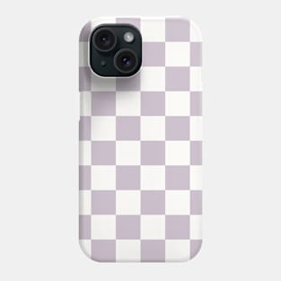 Neutral Checkered Board Purple Violet Retro Check Pattern Phone Case