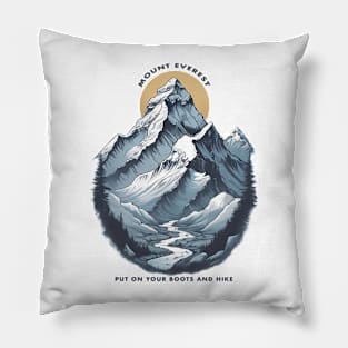 Mount Everest. Put On Your Boots And Hike Pillow