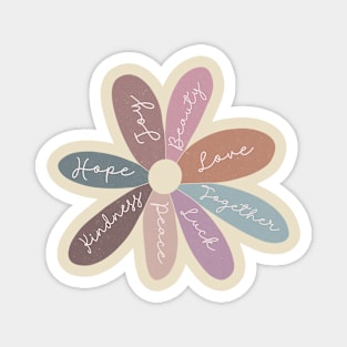 Daisy Flower Inspirational Affirmations Magnet