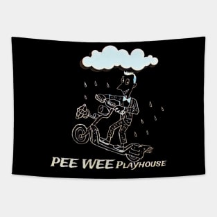 pee wee palayhouse in the rain classic design Tapestry