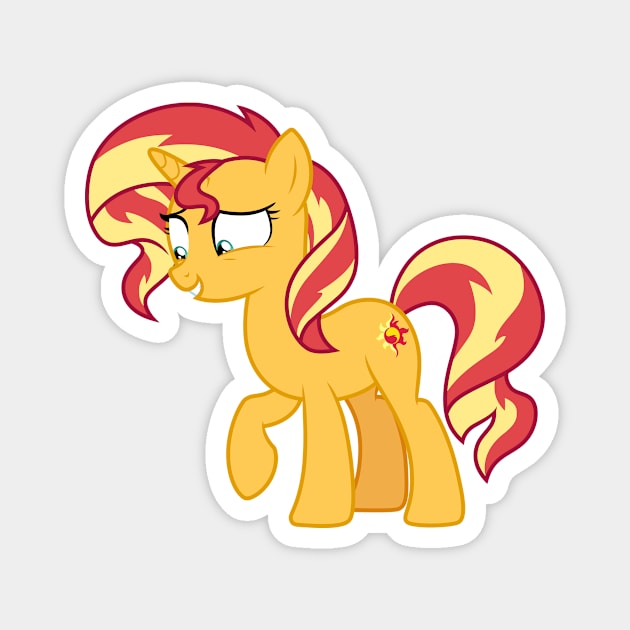 Mirror Magic Sunset Shimmer pony 2 Magnet by CloudyGlow