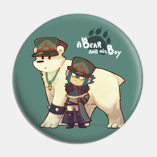 A Bear And His Boy Pin by LazyNinjartist