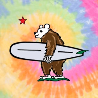 Cali Bear Surfer T-Shirt