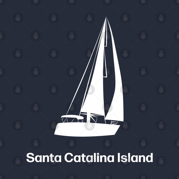 Santa Catalina sailing boat by leewarddesign