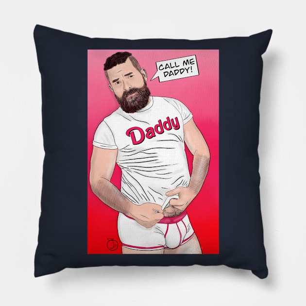 Call Me Daddy Pillow by JasonLloyd