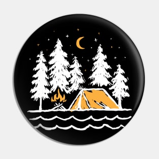 Night Camping for dark Pin