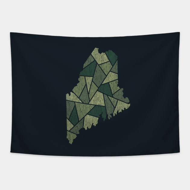 Maine Mosaic - Northern Woods Tapestry by dSyndicate