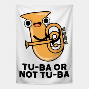 Tu-ba Or Not Tu-ba Cute Shakespeare Tuba Pun Tapestry