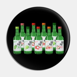 Soju Bottles drink korean aesthetics graphics illustration Pin