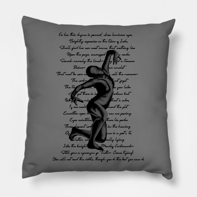 Weird Lady Pillow by Slightly Unhinged