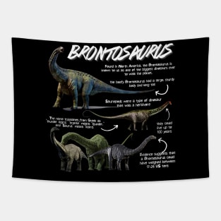 Brontosaurus Fun Facts Tapestry