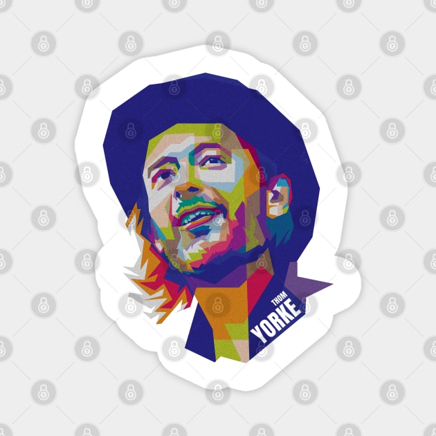 Thom Yorke in WPAP Art Magnet by Yopi