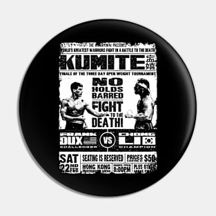 Bloodsport Poster Kumite Frank Dux vs Chong Li Pin